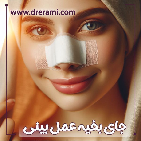 جای بخیه عمل بینی - دکتر محمد ارمی